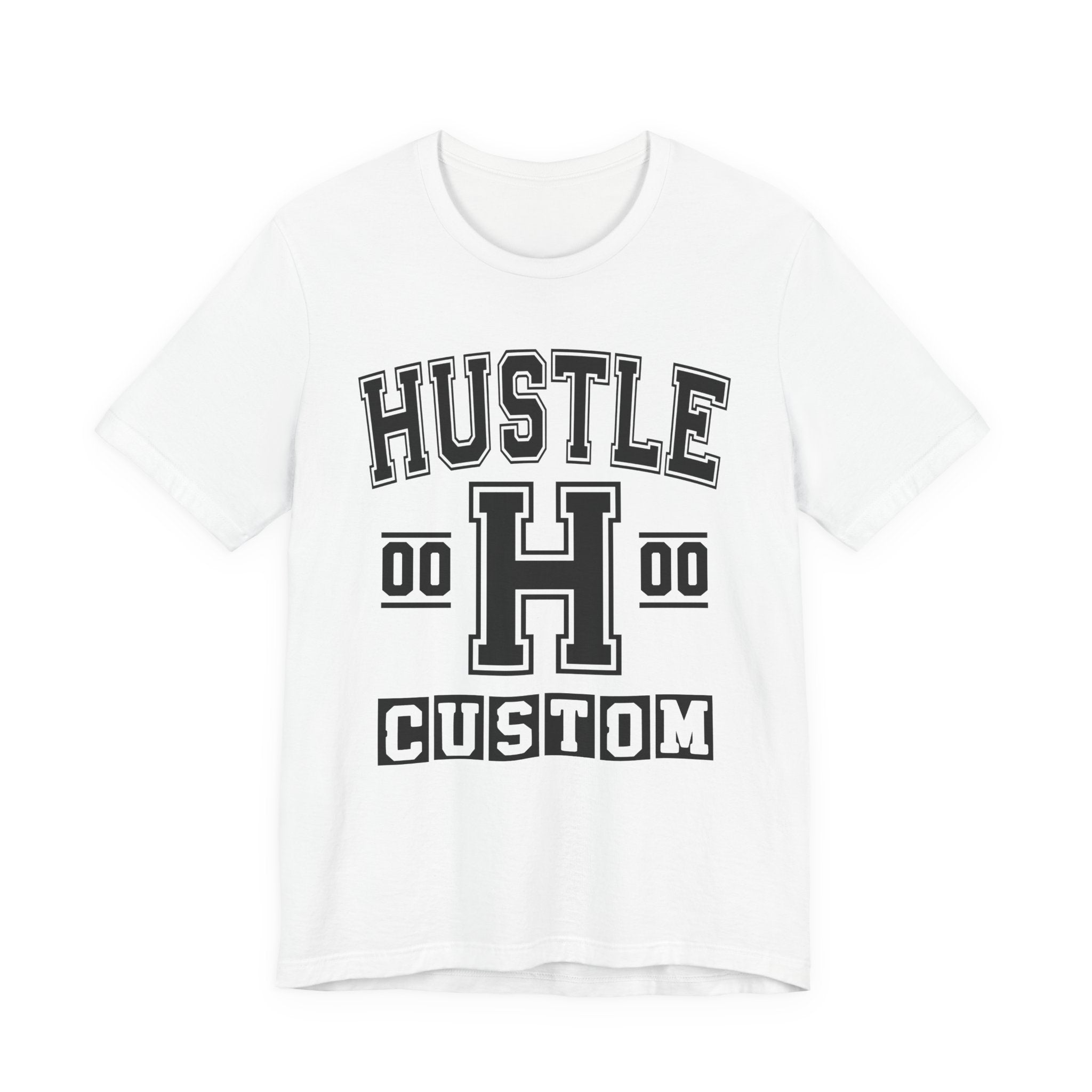 Custom Hustle Varsity Tee Shirt — Customize Birthday Day/Month/Year - Customize Season/nation/Society