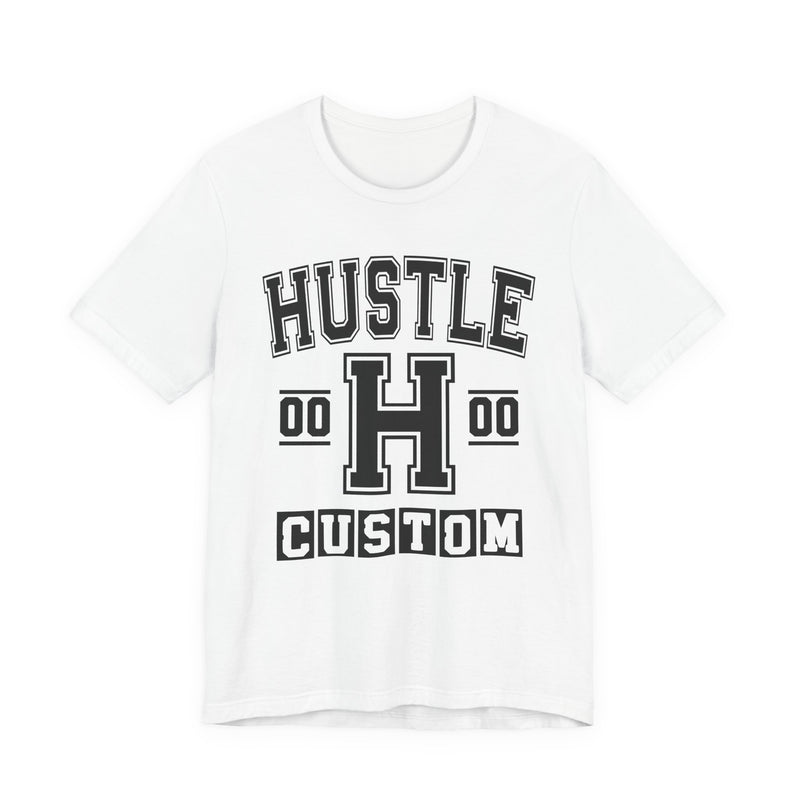 Custom Hustle Varsity T-Shirt — Customize Birthday Day/Month/Year — Customize Season/nation/Society