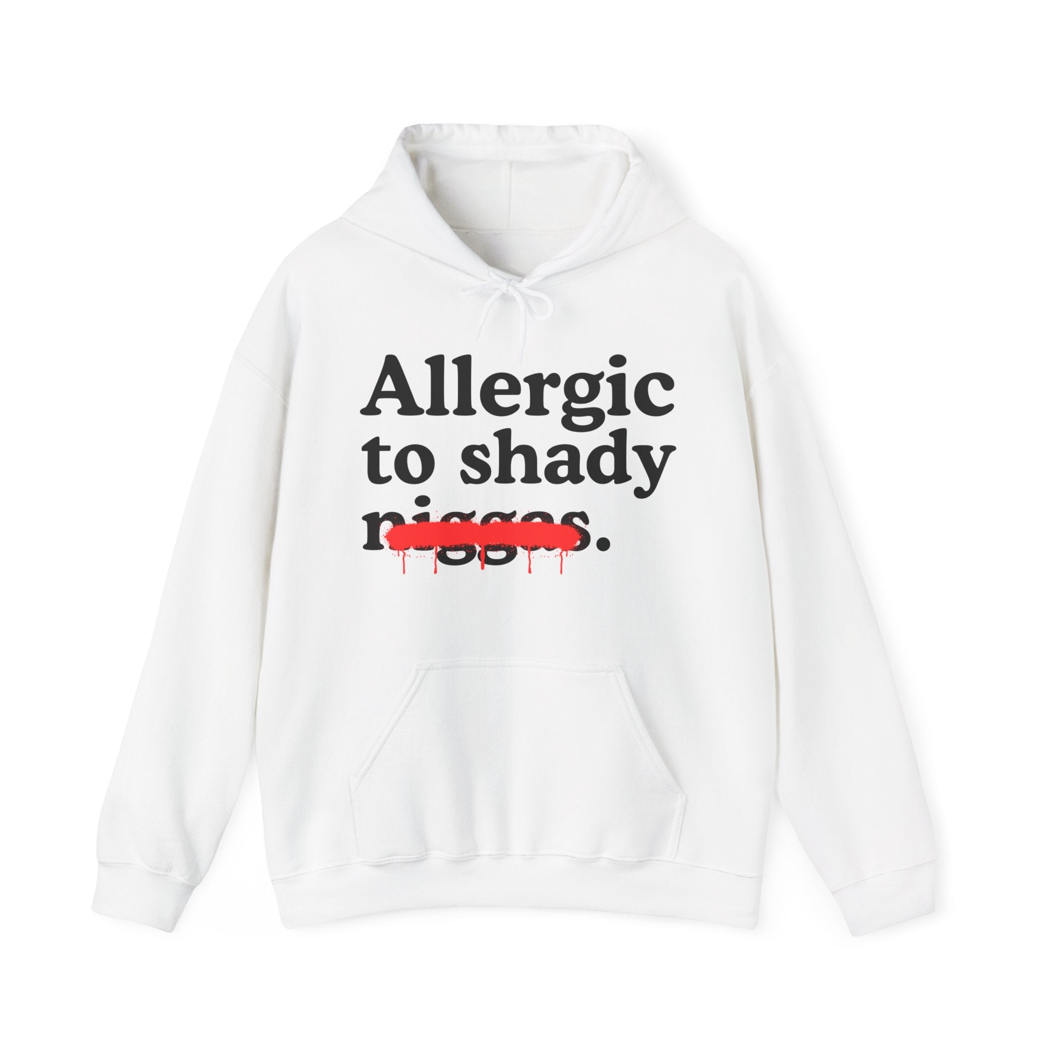 Allergic To Shady Niggas — Sarcastic Statement Hoodie