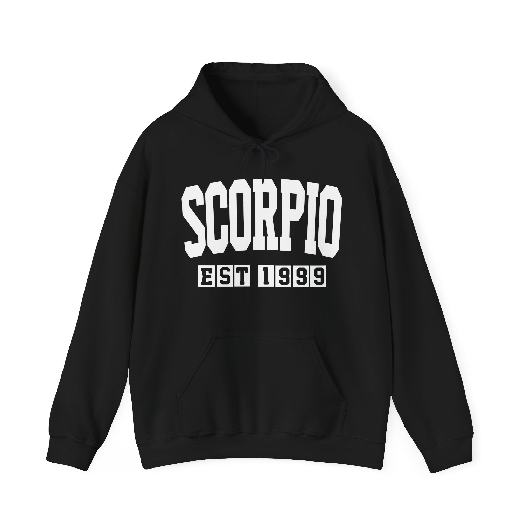 Scorpio (EST YEAR) Personalization — Zodiac Birthday Year Hoodie