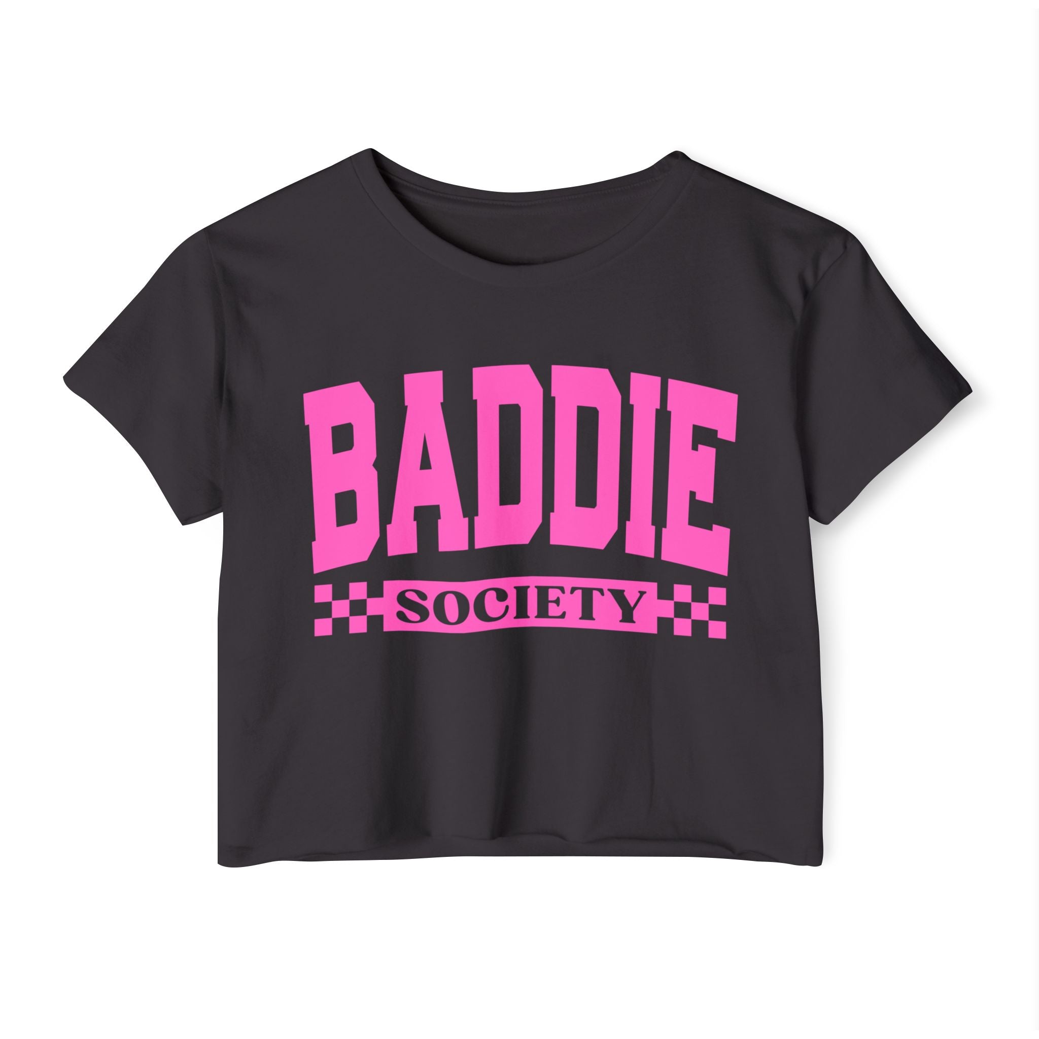 Baddie Society Crop Top — Women's Festival Graphic Tee