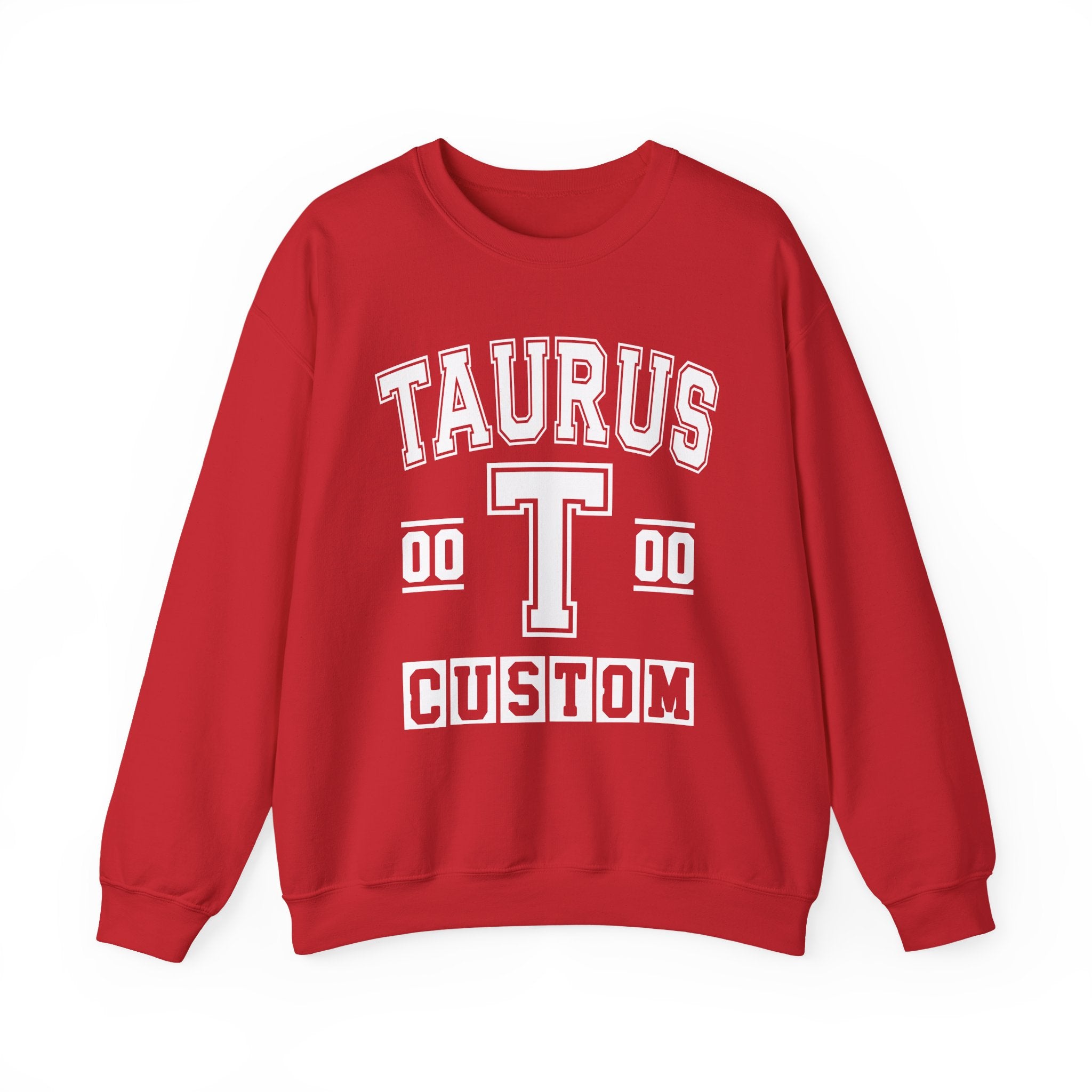 Custom Taurus Varsity Sweatshirt - Customize Birthday Day/Month/Year - Customize Gemini Season/Nation