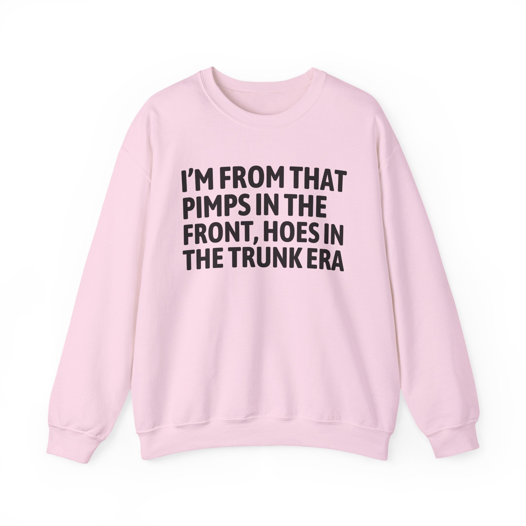 I'm From That Pimps In Front Hoes In The Trunk Era - Funny Growing Up Sweatshirt