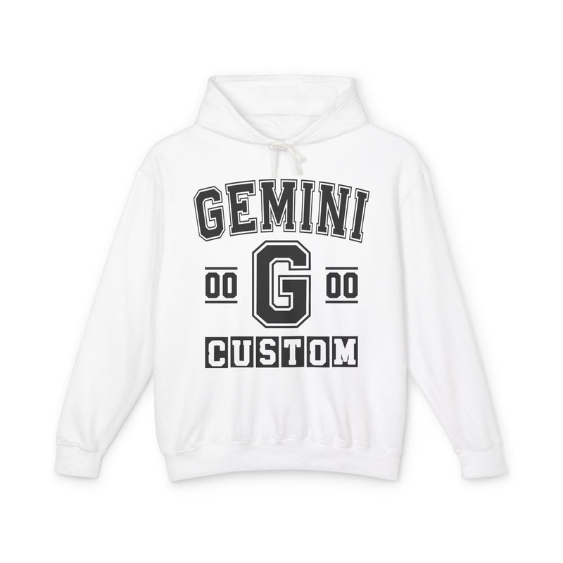Custom Gemini Varsity Hoodie — Customize Birthday Day/Month/Year — Customize Gemini Season/Nation