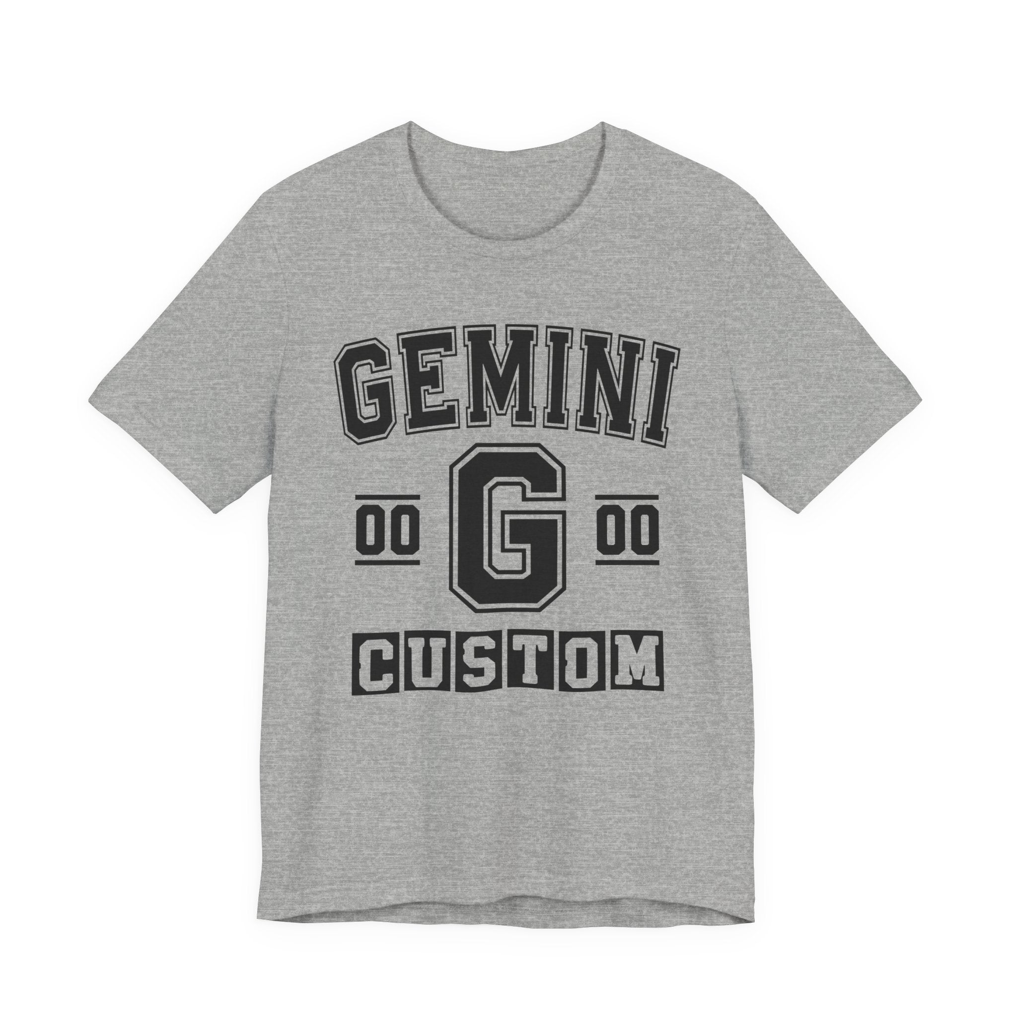 Custom Gemini Varsity Tee Shirt — Customize Birthday Day/Month/Year - Customize Season/nation/Society