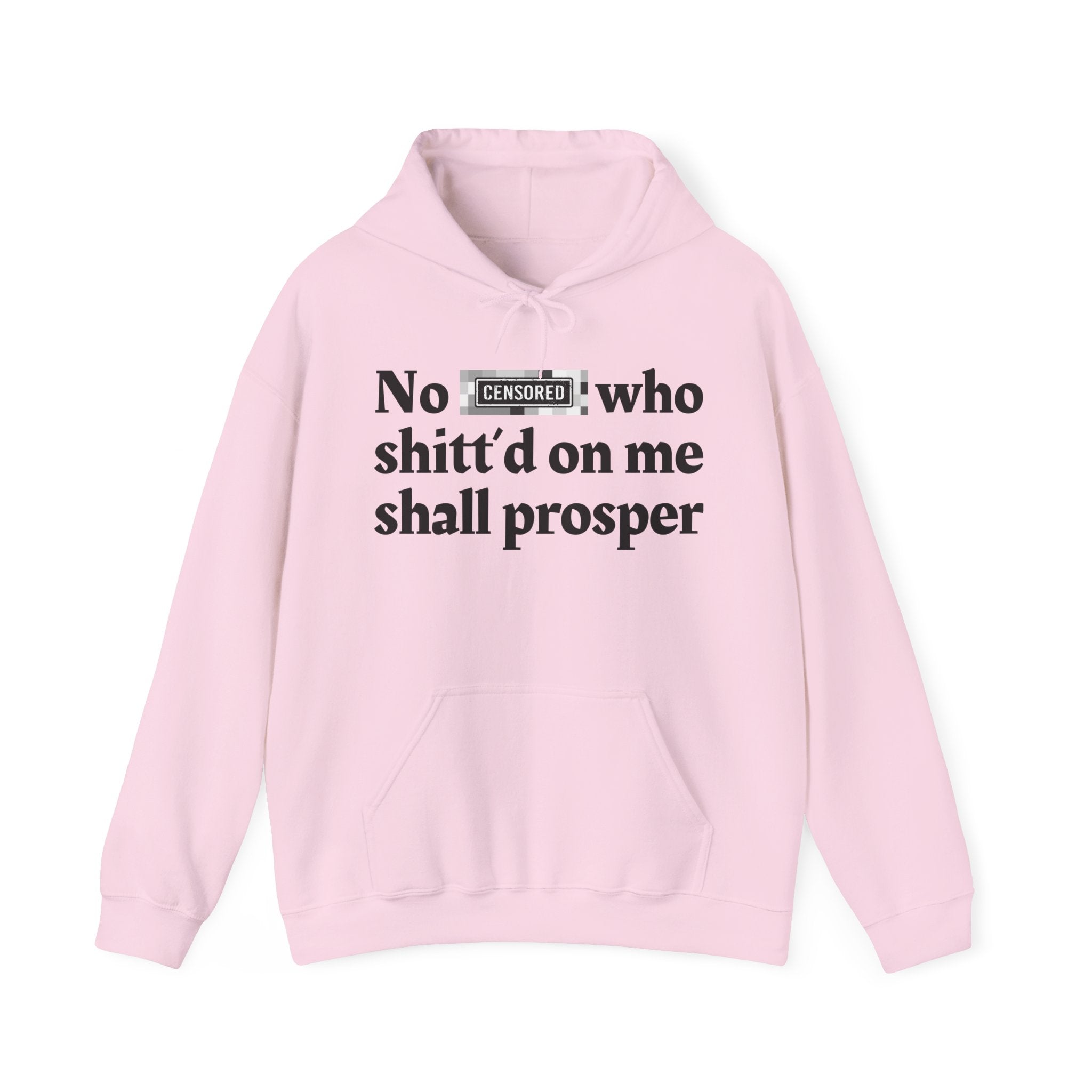 No Bitch Who Shitt'd On Me Shall Prosper — Bold Christian Statement Hoodie