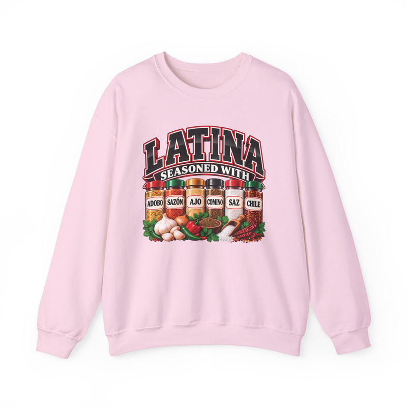 Latina Seasoned With Adobo Sazón Ajo Comino Saz Chile — Sweatshirt