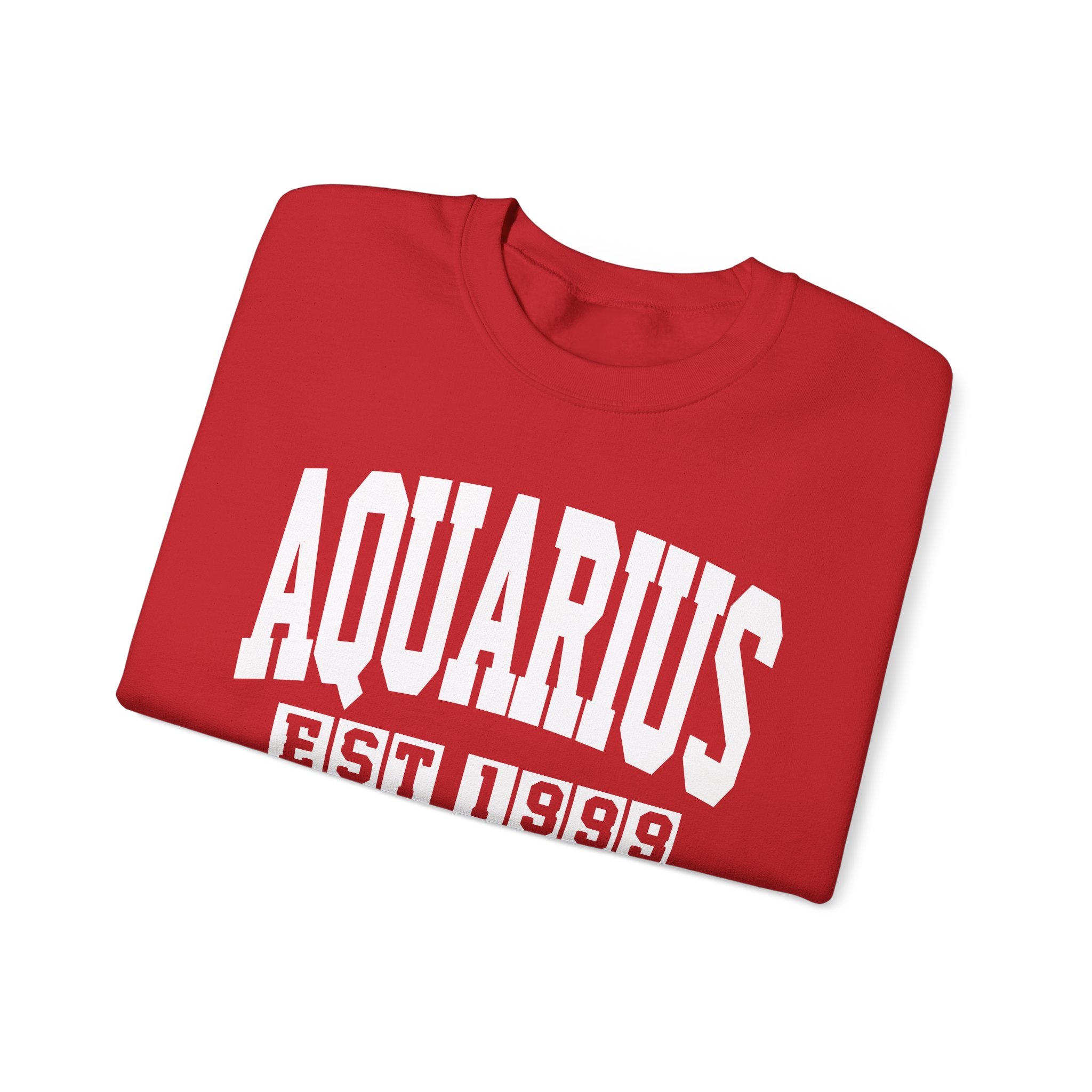 Aquarius (EST YEAR) Personalization — Zodiac Graphic Sweatshirt