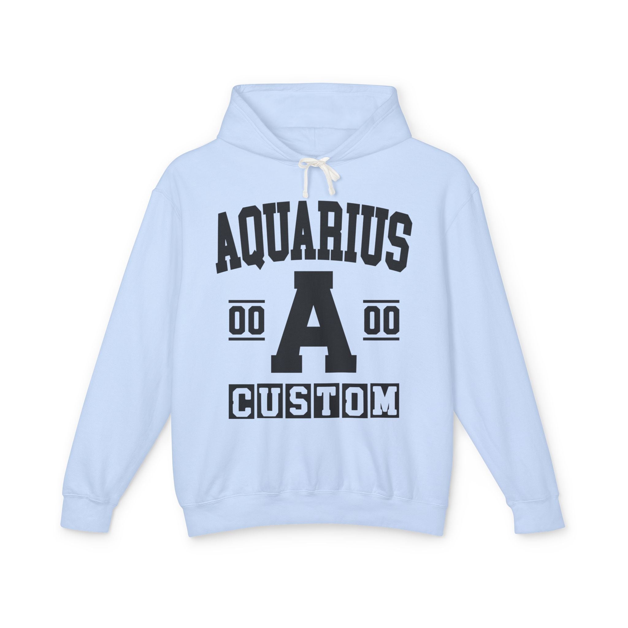 Custom Aquarius Varsity Hoodie - Customize Birthday Day/Month/Year - Customize Gemini Season/Nation