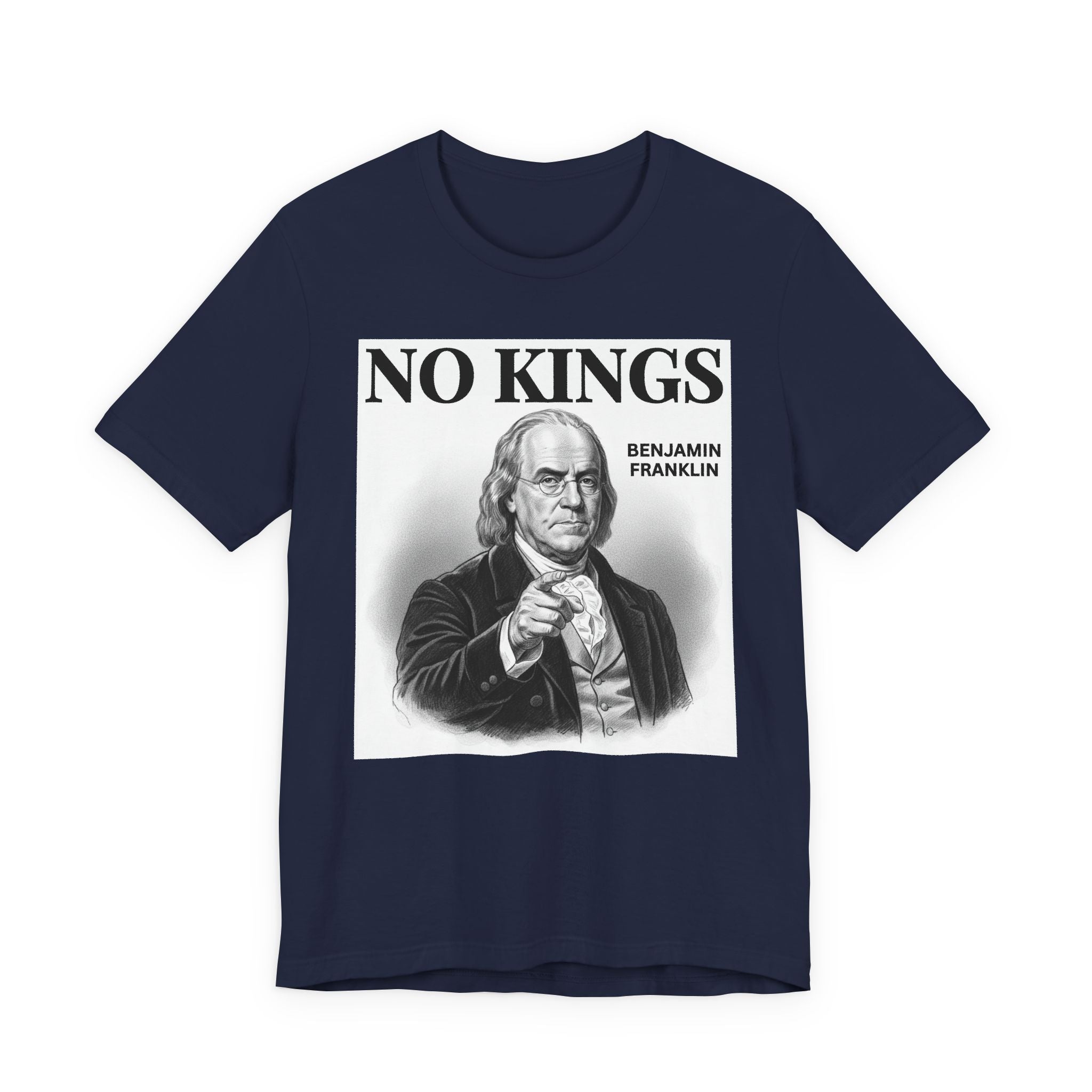 No Kings Benjamin Franklin T-Shirt
