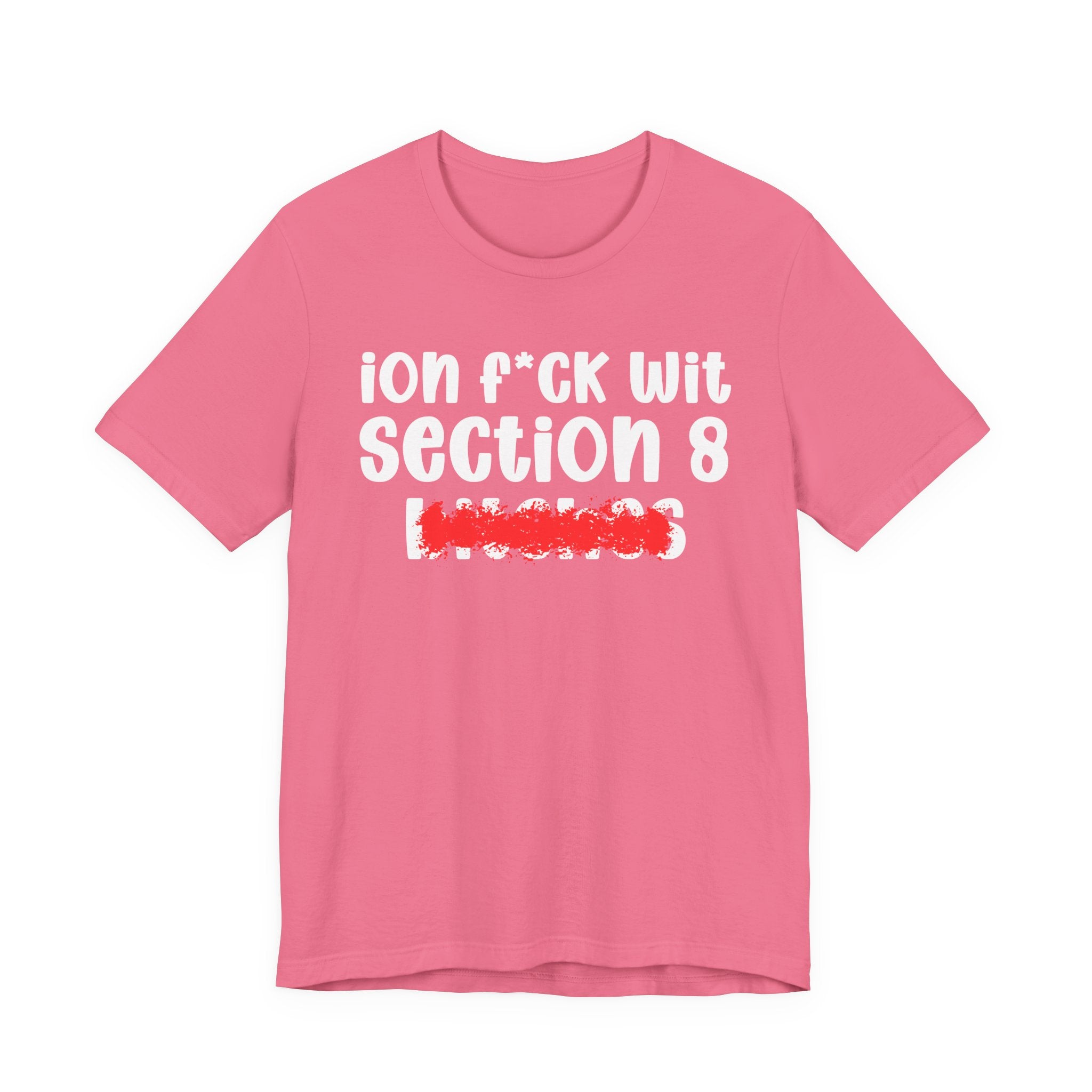 ION (I Don't) FUCK WIT SECTION 8 BITCHES — Bold Sarcastic Graphic T-Shirt