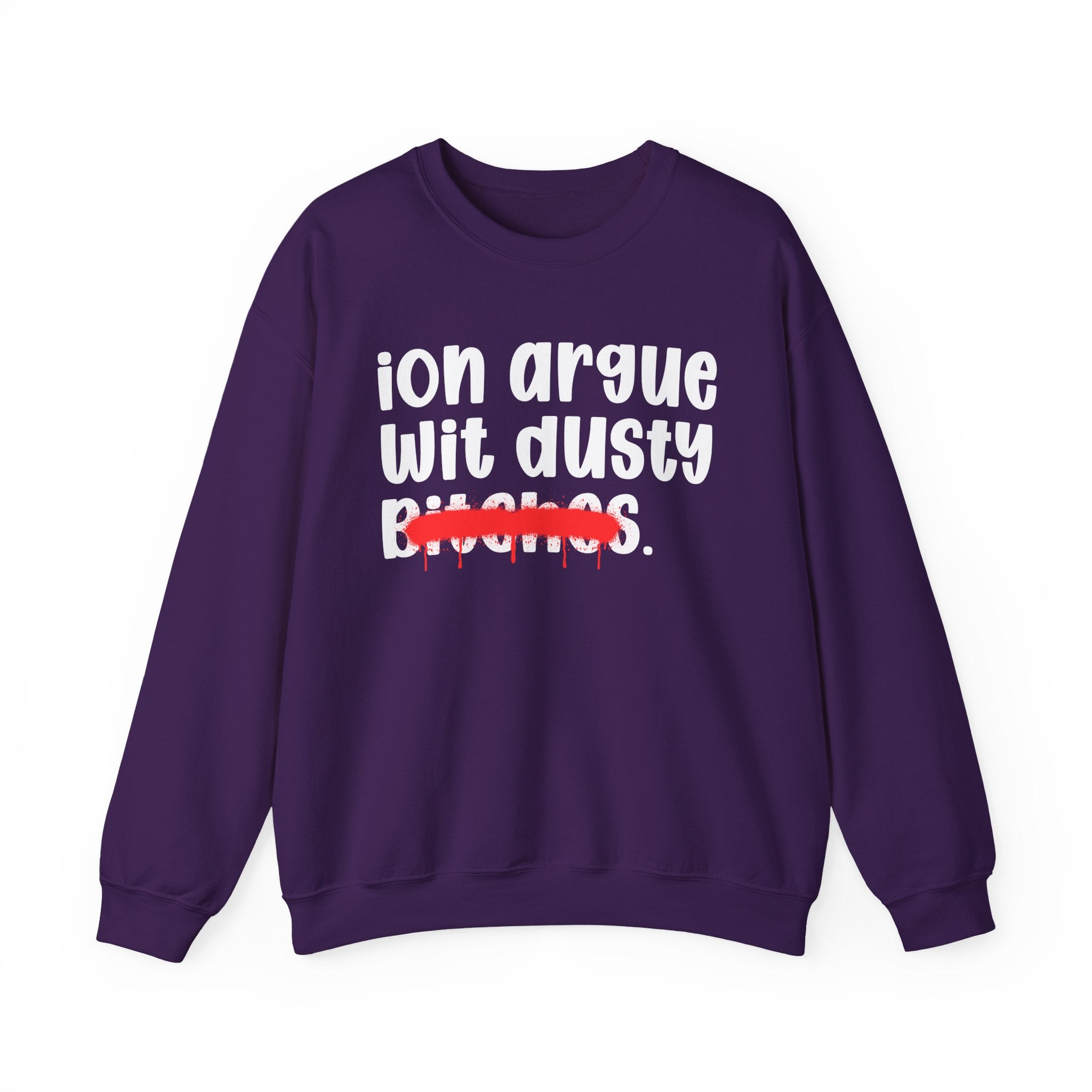 ION (I Don't) Argue With Dusty Bitches — Funny Statement Sweatshirt