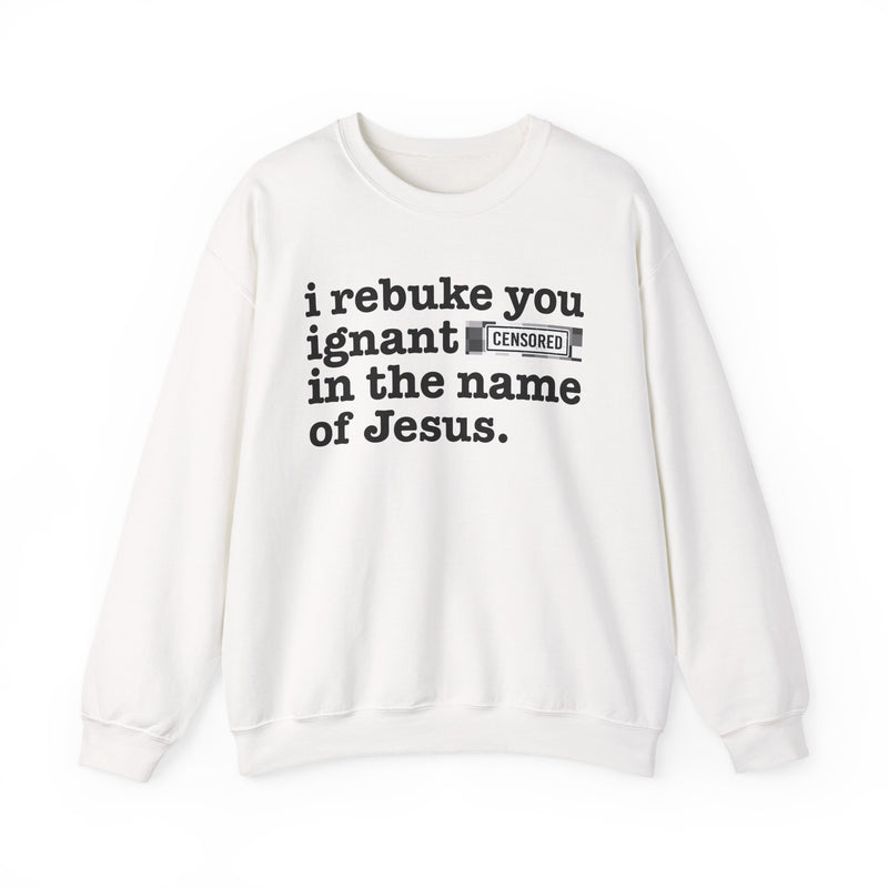 I rebuke you Ignant Bitches in the name of Jesus — Provocative Christian Sweatshirt