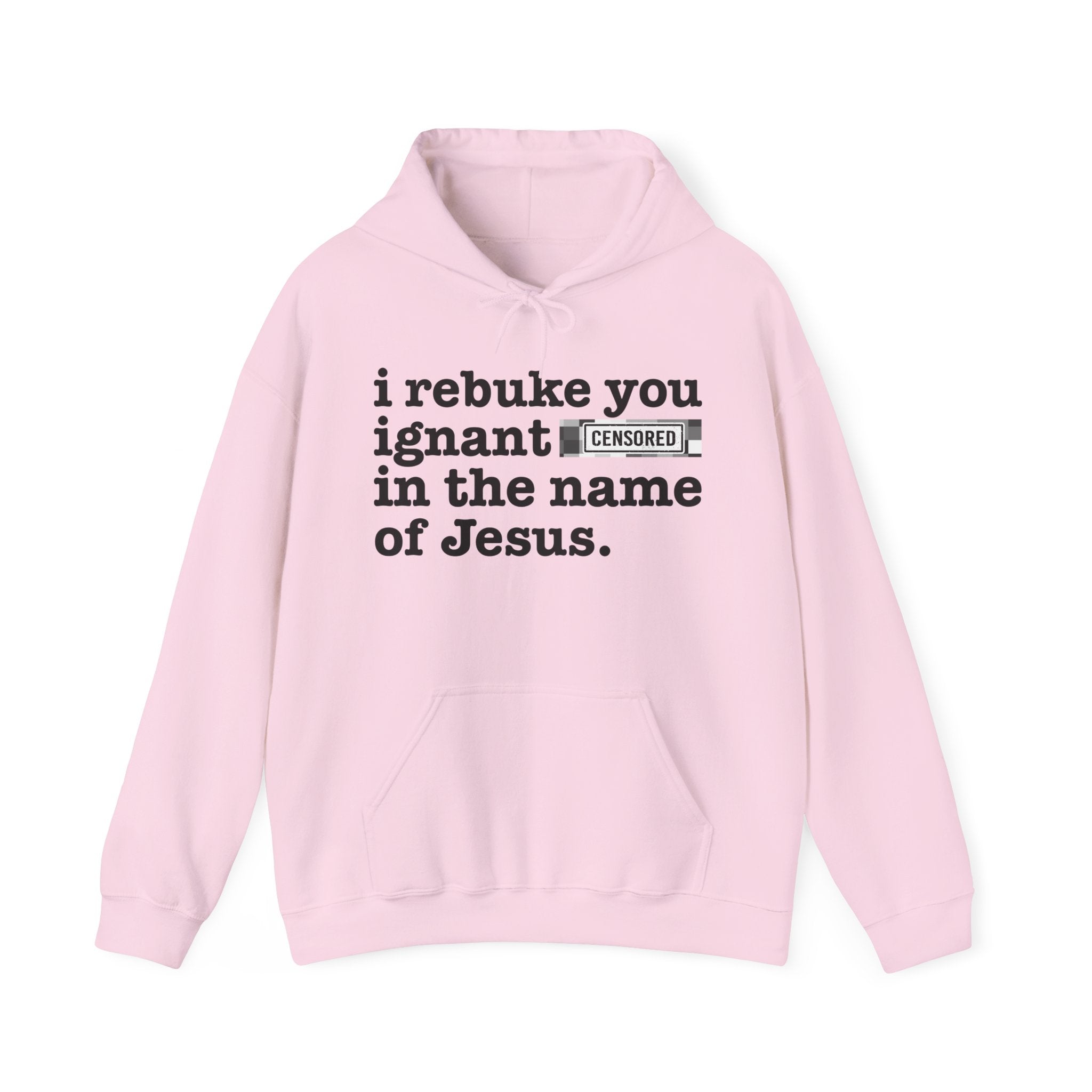 I rebuke you Ignant Bitches in the name of Jesus — Sarcastic Christian Hoodie