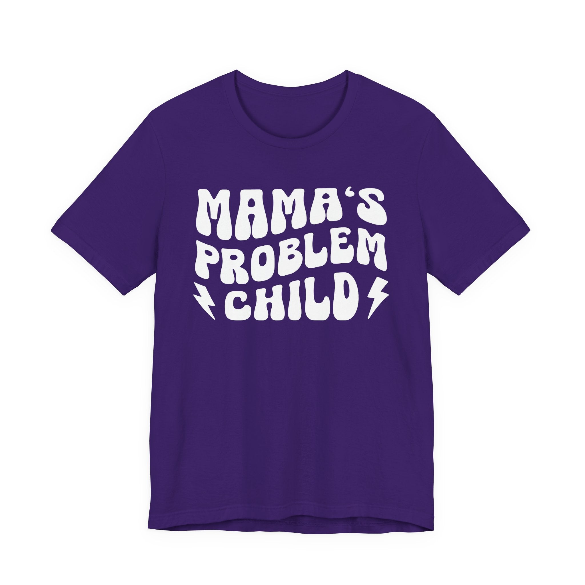 Mama's Problem Child T-shirt (wavy solid print)