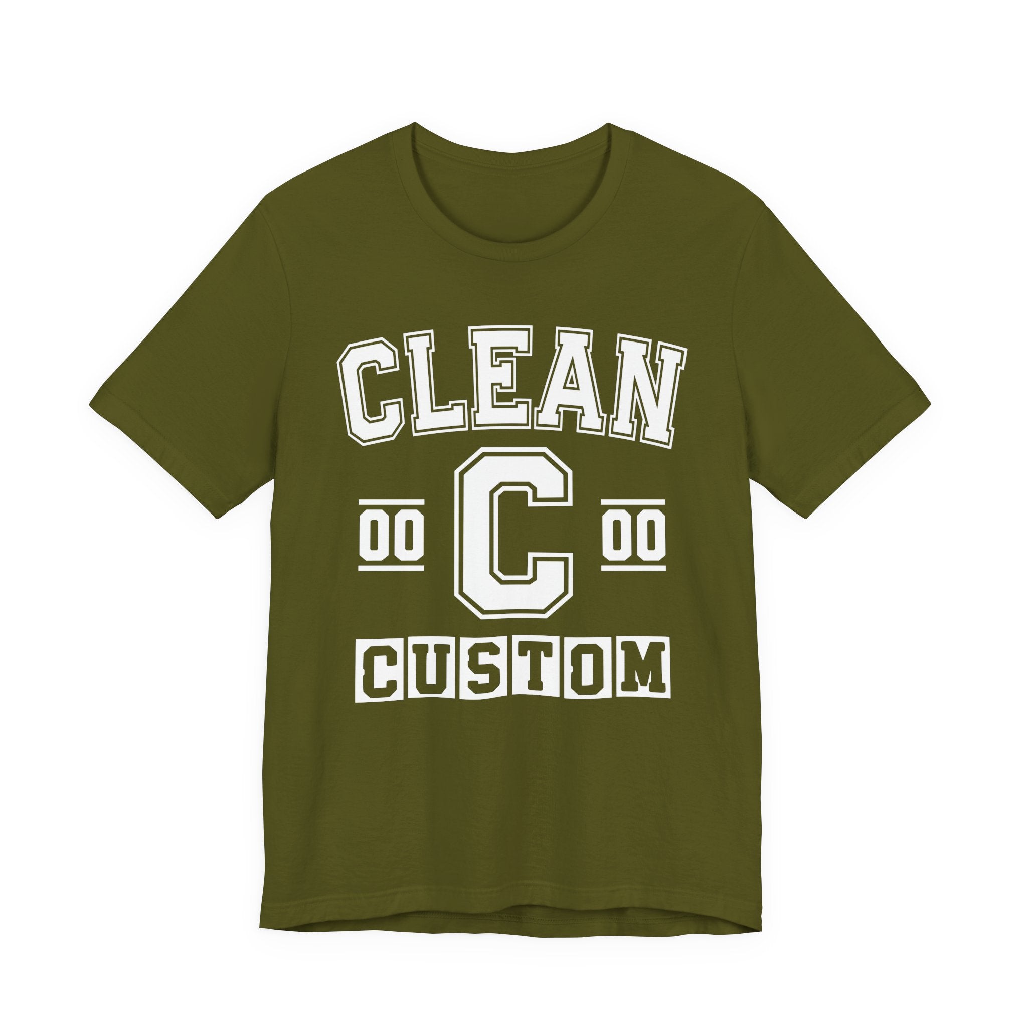 Custom Clean Varsity Tee Shirt — Customize Birthday Day/Month/Year - Customize Season/nation/Society