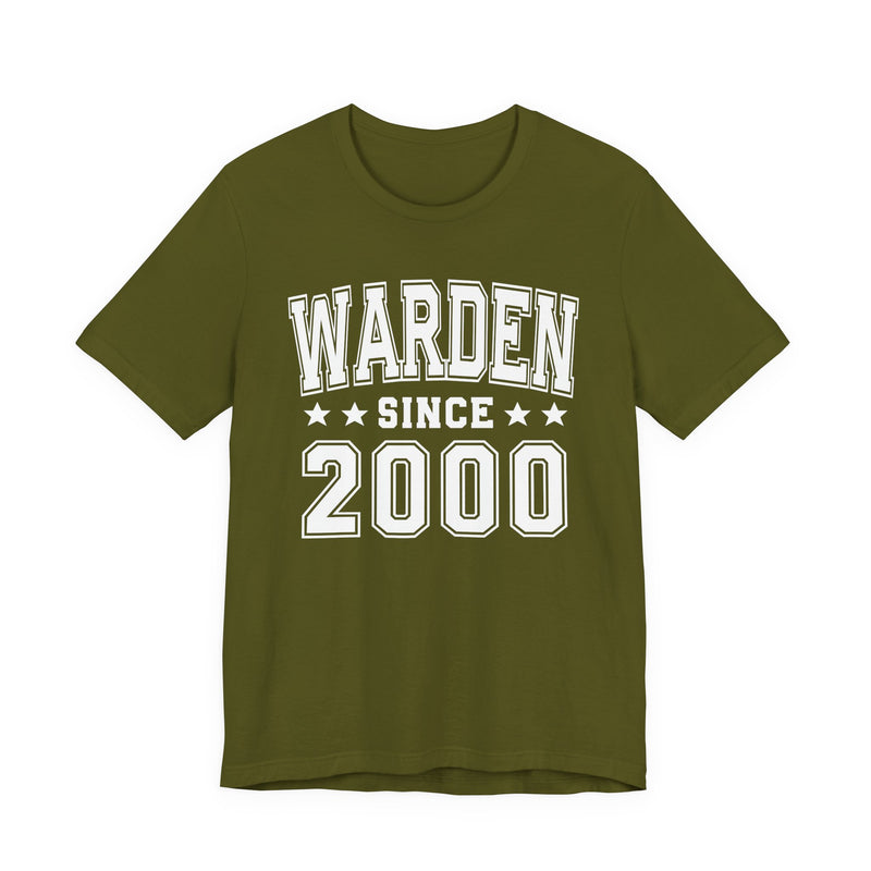 Warden Since (Personalized Date) —  Bride/Married T-shirt, Wedding & Anniversary Gift