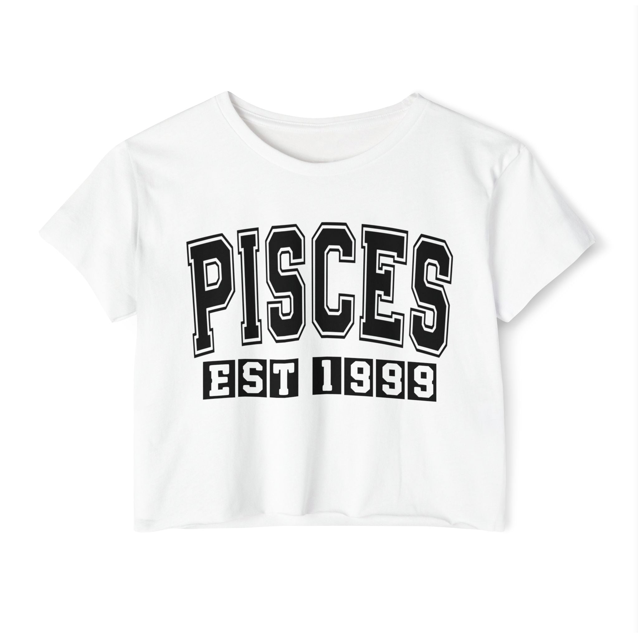 Pisces EST (YEAR) Personalization -  Crop Top