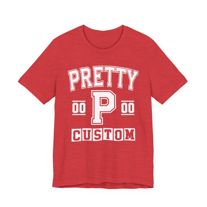 Custom Pretty Varsity T-Shirt — Customize Birthday Day/Month/Year — Customize Season/nation/Society