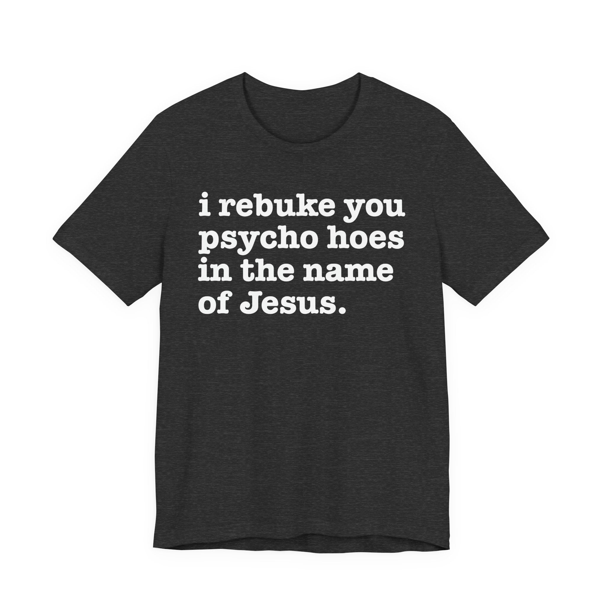 I Rebuke You Psycho Hoes in the Name of Jesus — Christian Humor T-Shirt