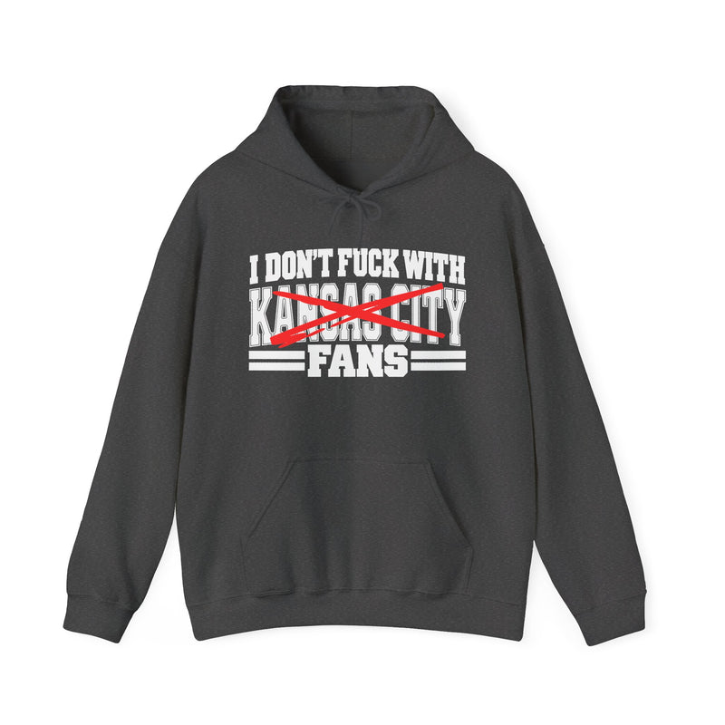 I Don't Fuck With Kansas City Fans — Bold Anti-Sports Fans Hoodie
