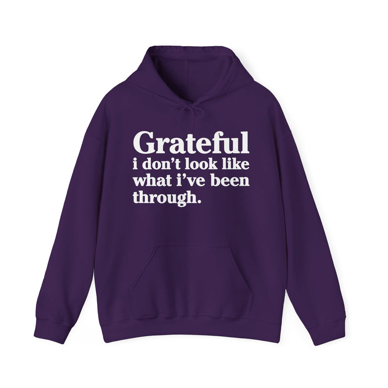 Grateful I Don't Look Like What I Been Through – Inspirational Christian Prayer Hoodie