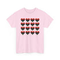 African American Hearts T‑Shirt — Black Red Green Pride Tee