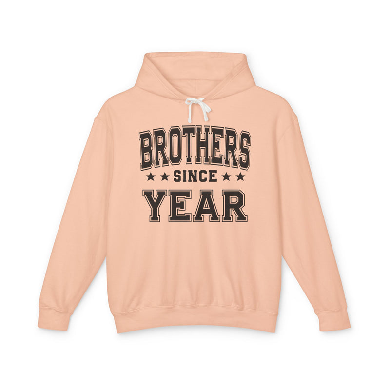 Brothers (Personalized Date) — Friendship Sibling Milestone Hoodie