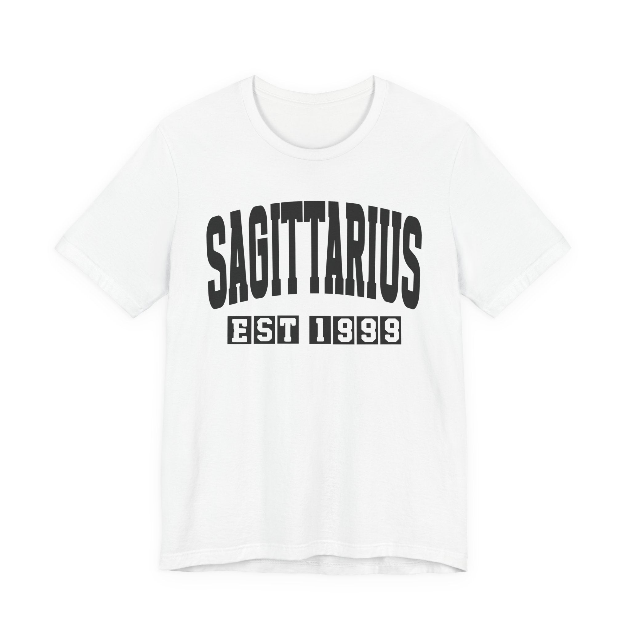 Sagittarius EST (YEAR) Personalization — Zodiac Birthday Tee Shirt