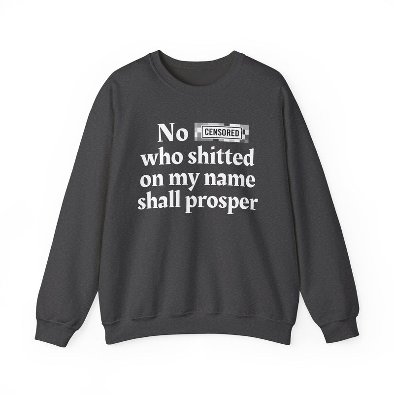 No Bitch Who Shitted On My Name Shall Prosper — Sweatshirt