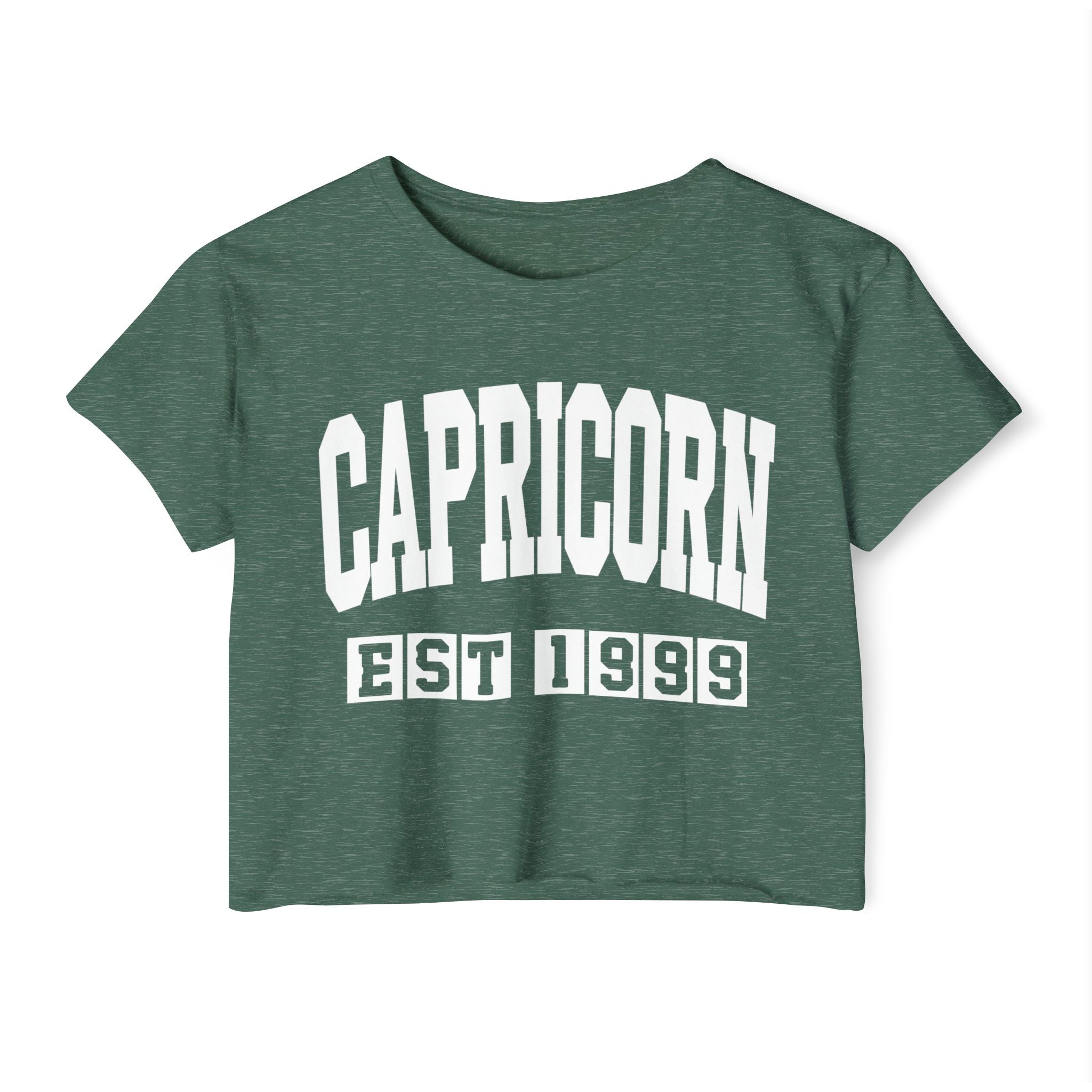 Capricorn EST (YEAR) Personalization -  Crop Top