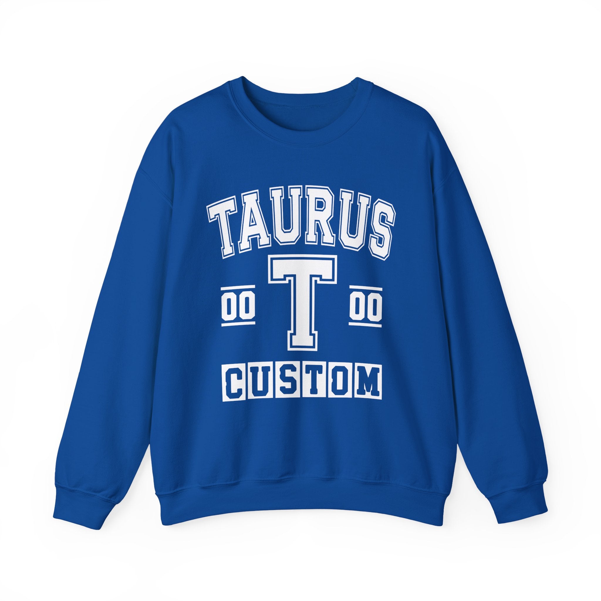 Custom Taurus Varsity Sweatshirt - Customize Birthday Day/Month/Year - Customize Gemini Season/Nation