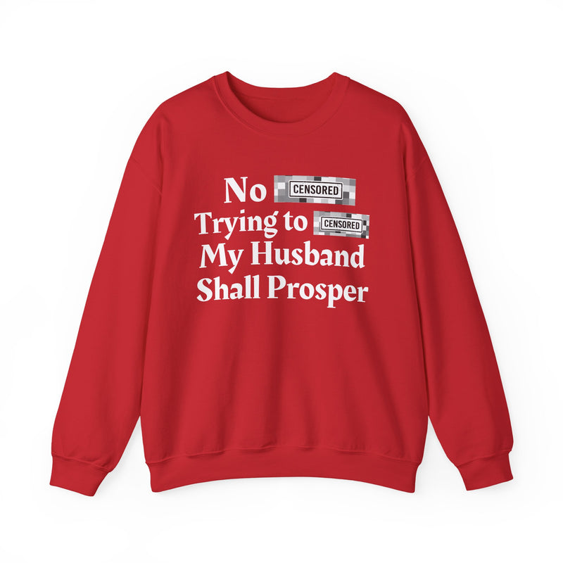 No Bitch Trying To Fuck My Husband Shall Prosper — Sweatshirt