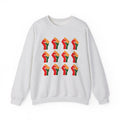 Pan-African Raised Fist Pattern (Black History Solidarity) - Sweatshirt