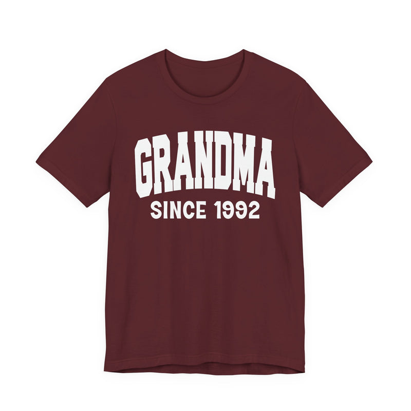 Grandma Personalization T-Shirt — Add Your Special "Since Date"