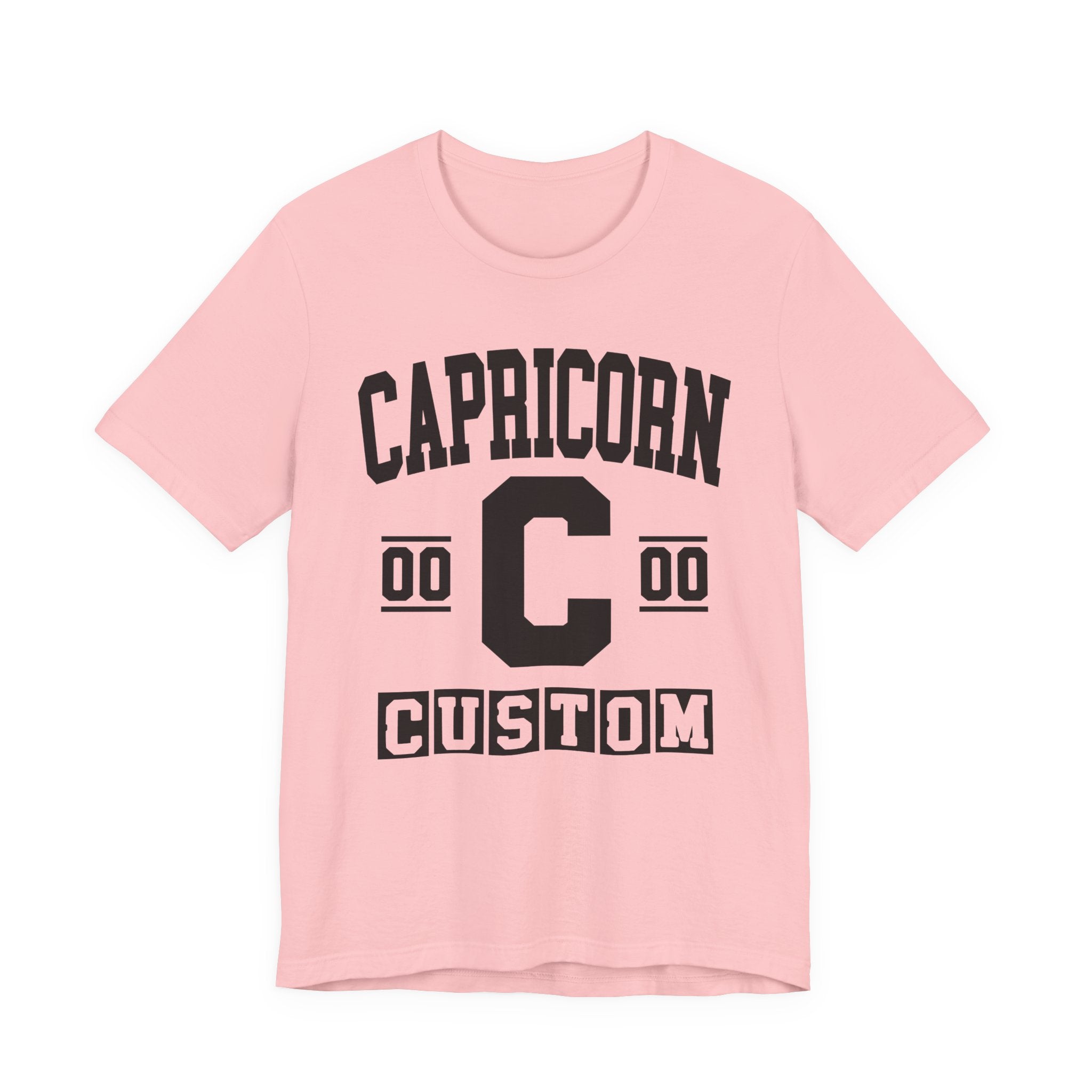 Custom Capricorn Varsity Tee Shirt — Customize Birthday Day/Month/Year - Customize Season/nation/Society