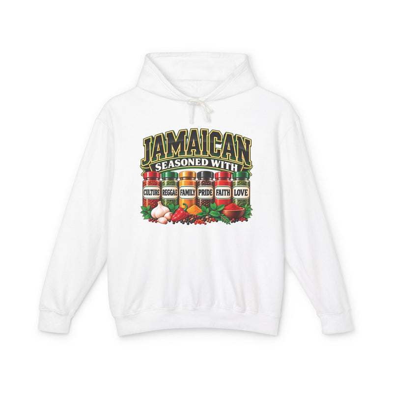 Jamaican Seasoned With Culture Reggae Family Pride Faith Love — Hoodie