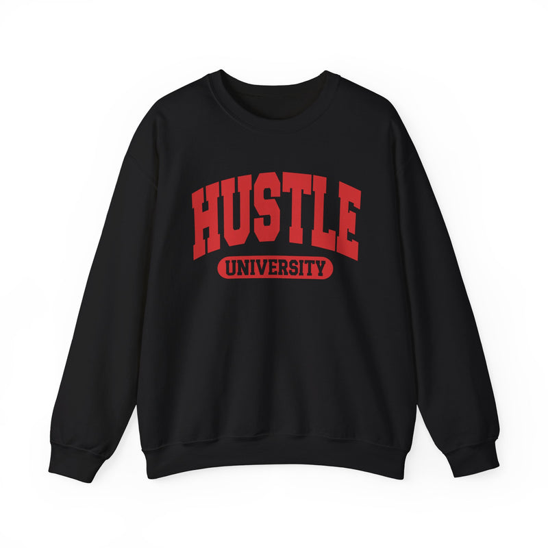 Hustle University — Retro Collegiate Sweatshirt