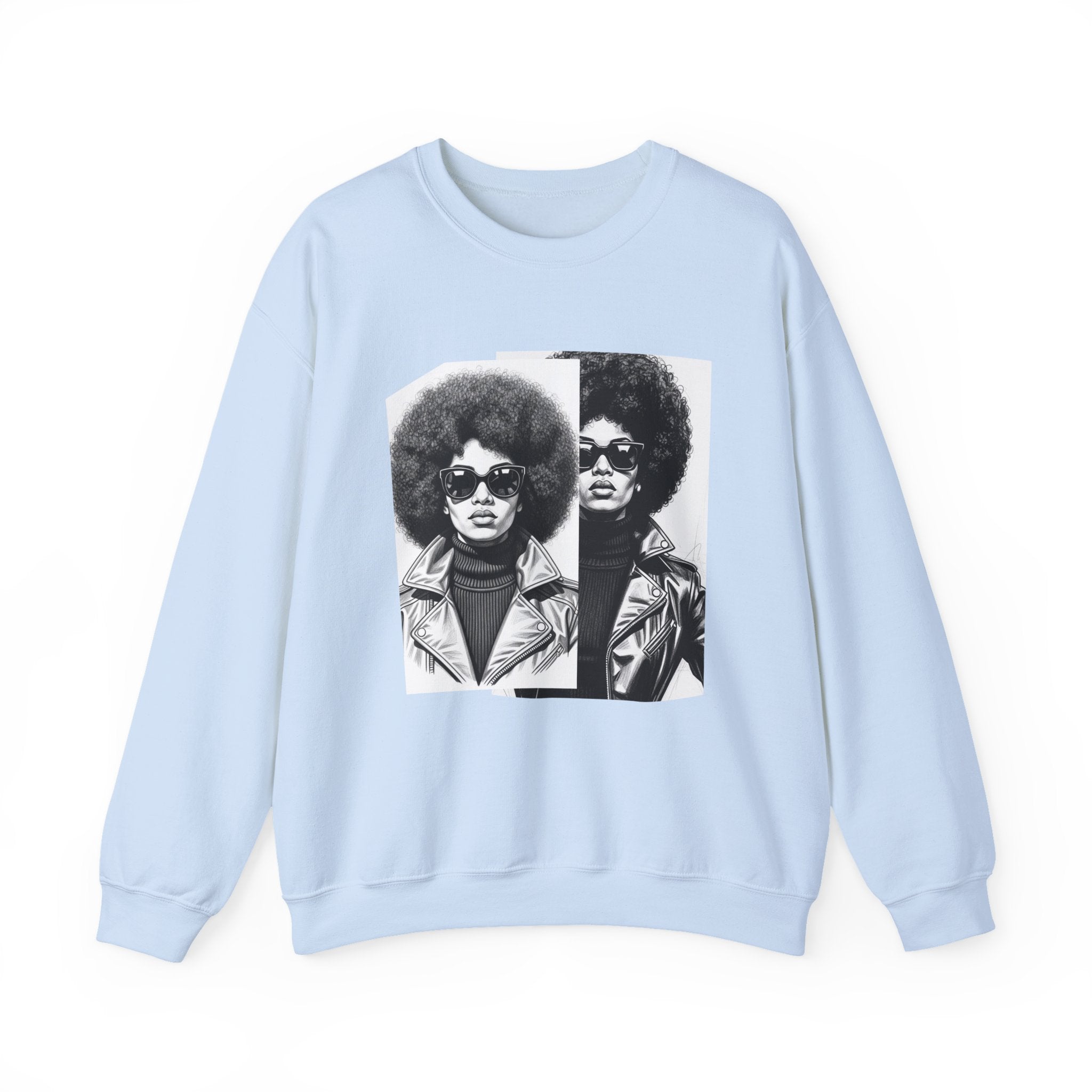 70s Portrait Of Black Woman - African American Woman Pride Sweatshirt