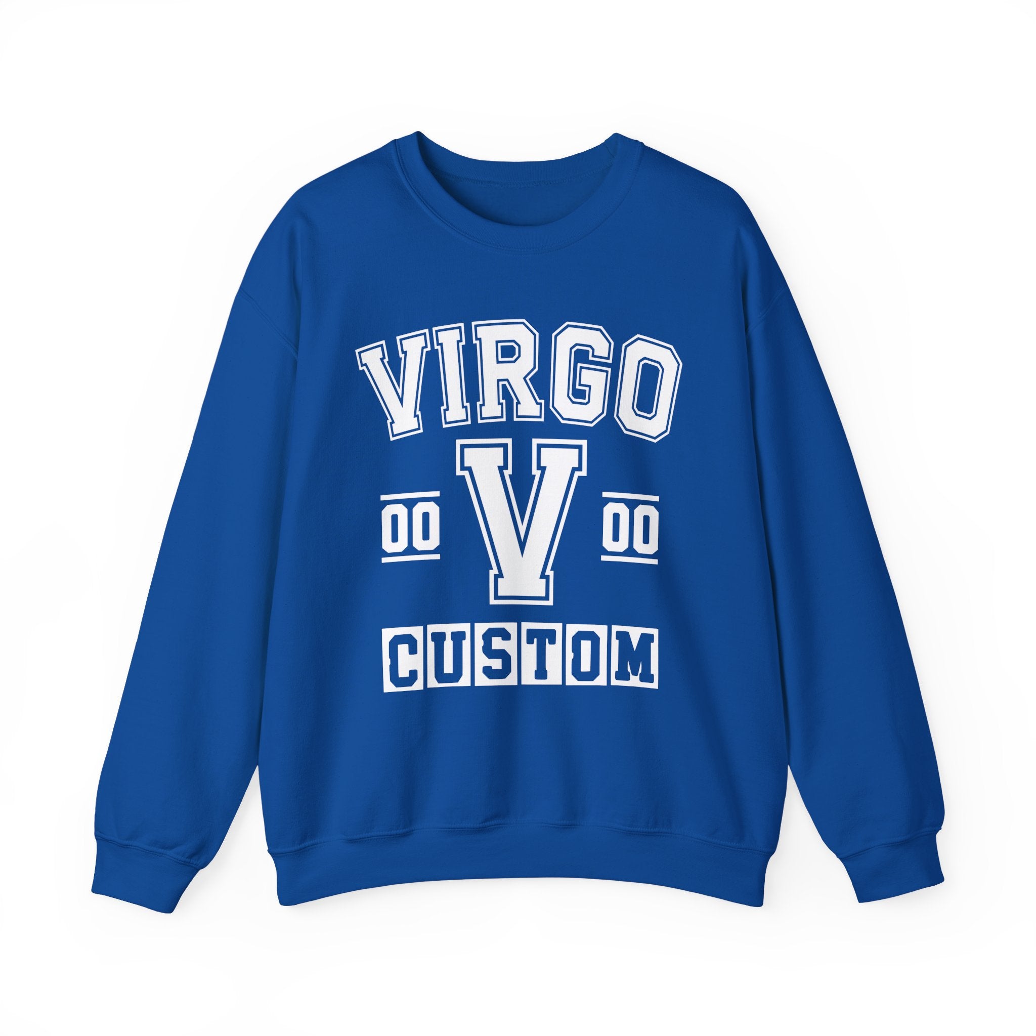 Custom Virgo Varsity Sweatshirt - Customize Birthday Day/Month/Year - Customize Gemini Season/Nation