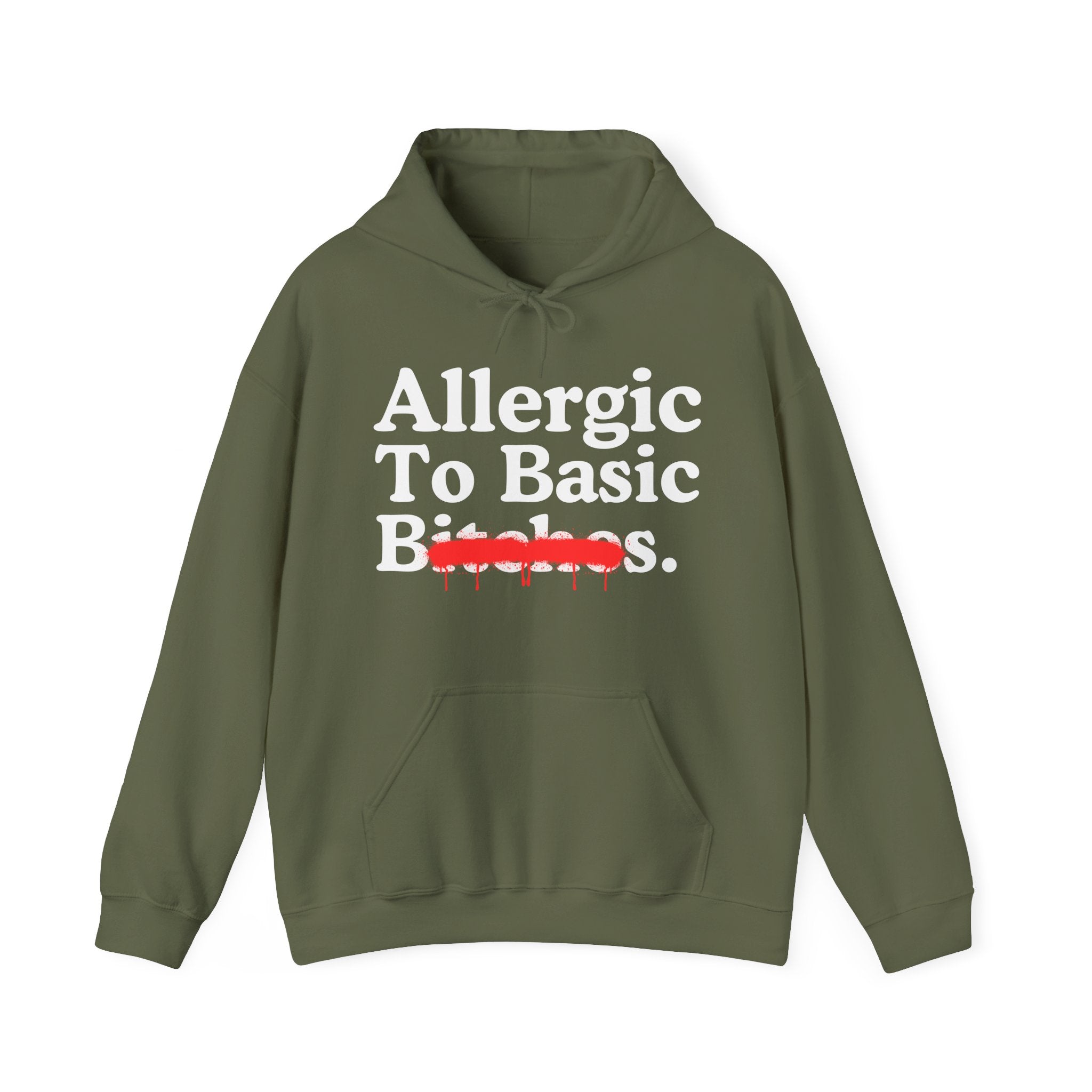 Allergic To Basic Bitches — Sarcastic Sassy Statement T-Shirt