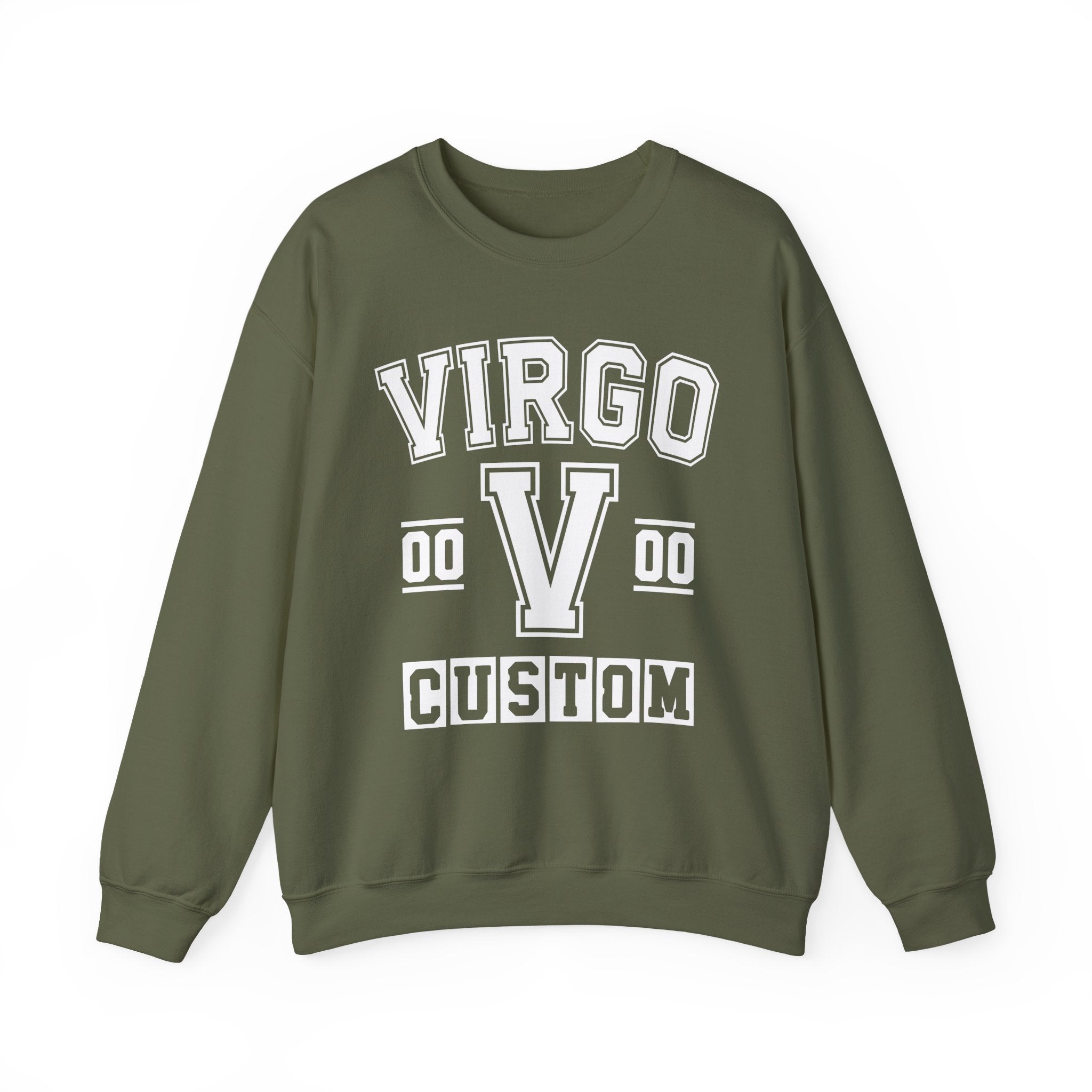 Custom Virgo Varsity Sweatshirt - Customize Birthday Day/Month/Year - Customize Gemini Season/Nation