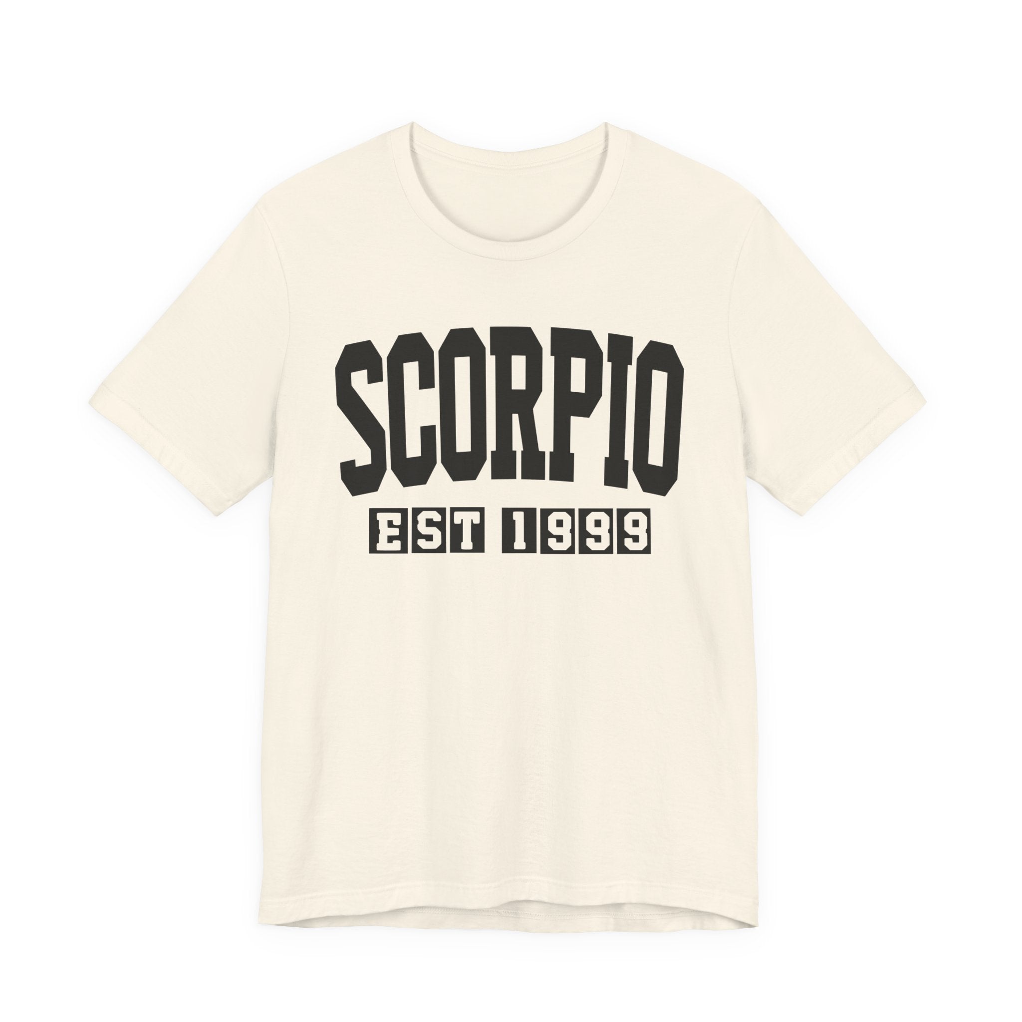 Scorpio EST (YEAR) Personalization — Zodiac Birthday Tee Shirt
