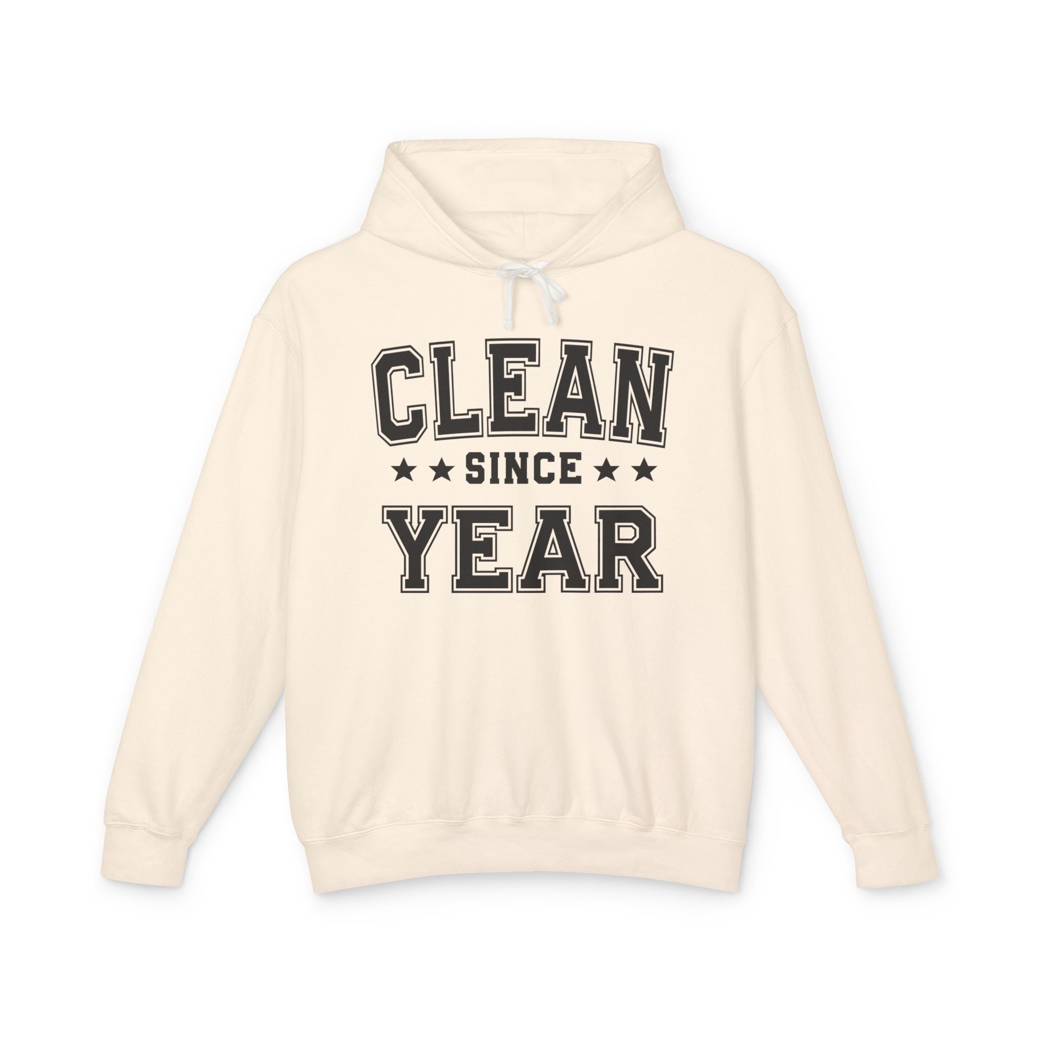 Clean Since (Personalized Date) — Abstinence Milestone Hoodie
