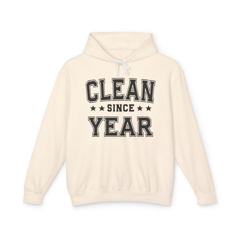 Clean Since (Personalized Date) — Abstinence Milestone Hoodie