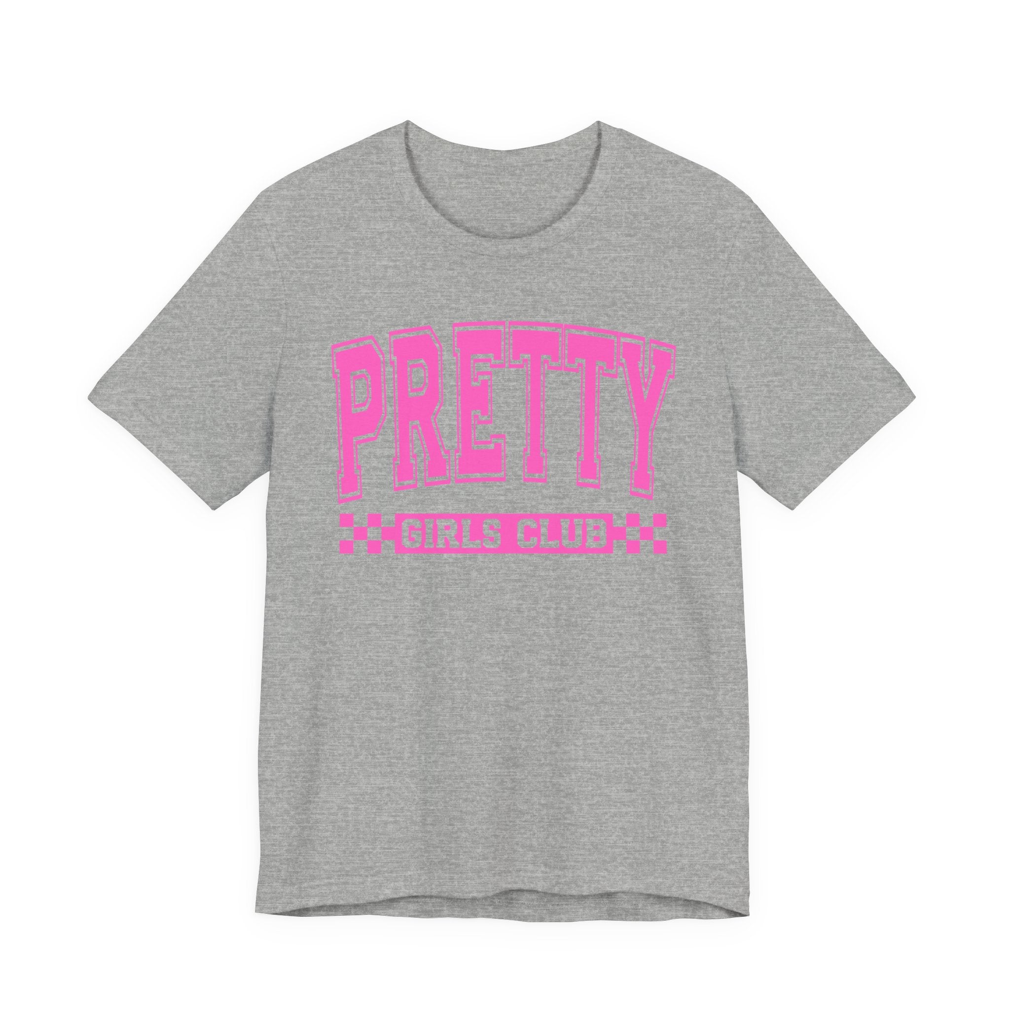 Pretty Girls Club - Pink Varsity Statement T-Shirt