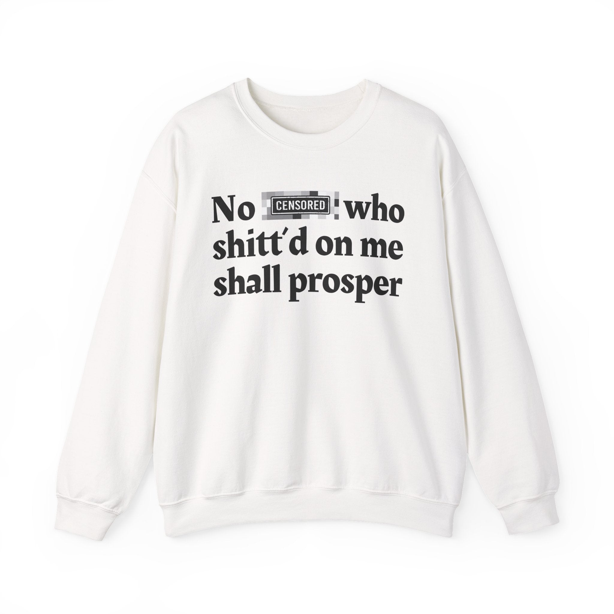 No Bitch Who Shitt'd On Me Shall Prosper — Bold Christian Statement Sweatshirt