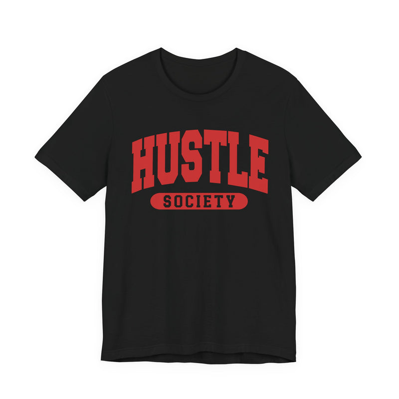 Hustle Society — Retro Collegiate T-Shirt