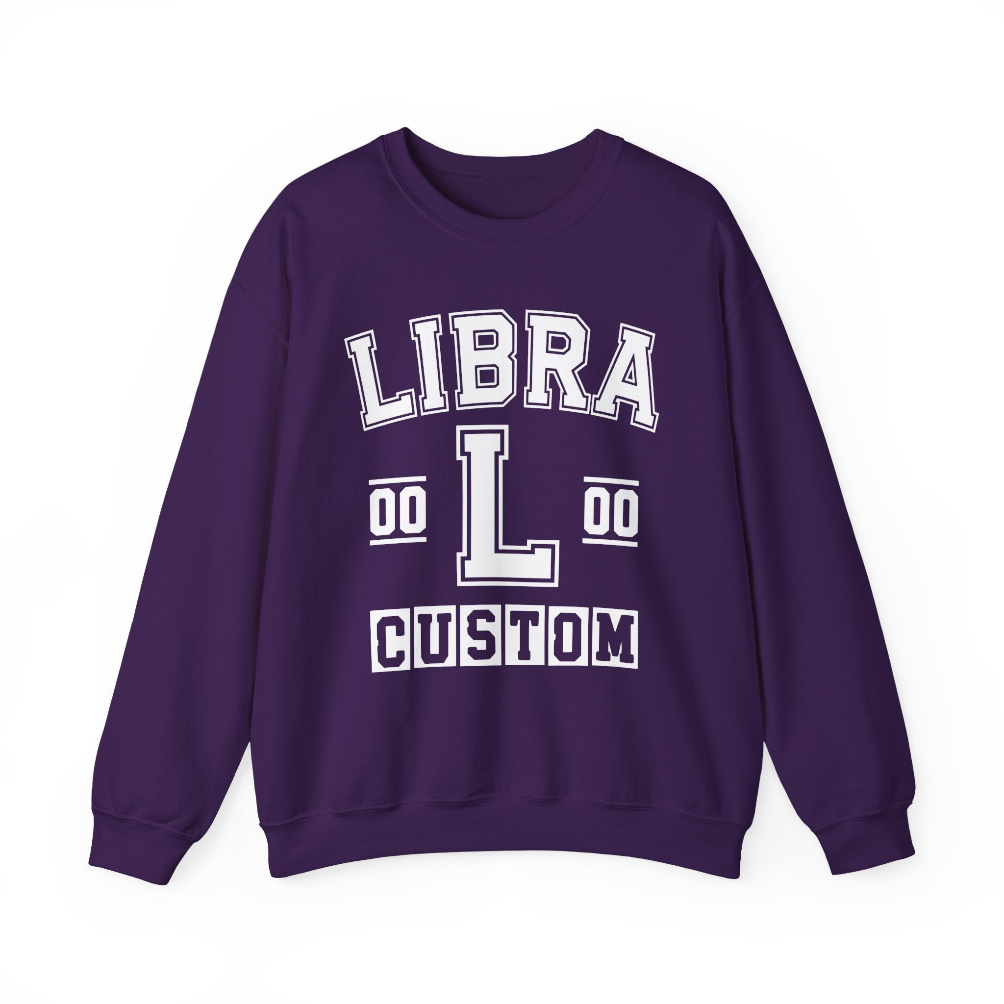 Custom Libra Varsity Sweatshirt - Customize Birthday Day/Month/Year - Customize Gemini Season/Nation