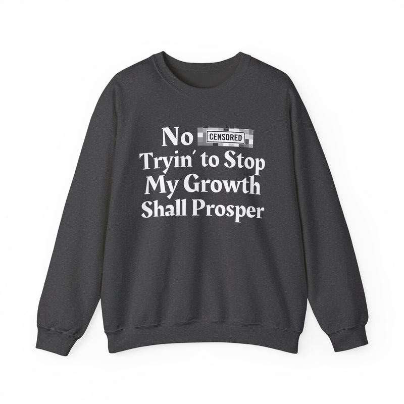 No Bitch Tryin' To Stop My Growth Shall Prosper — Sweatshirt